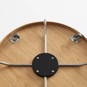 Trayo brickbord Ø50 cm laminat - Svart, svart stativ, ekkant - Karl Andersson & Söner