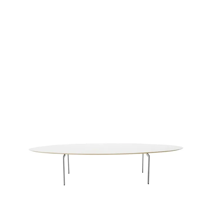Trippo T4 soffbord 54x158 cm - Vit laminat mattkrom ben 40 cm - Karl Andersson & Söner