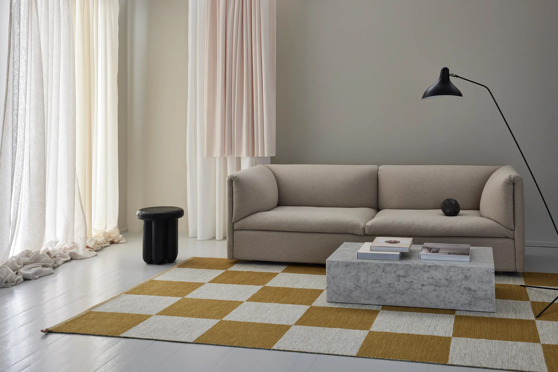 Checkerboard Icon matta 165x240 cm, Sunny Day 450 Kasthall