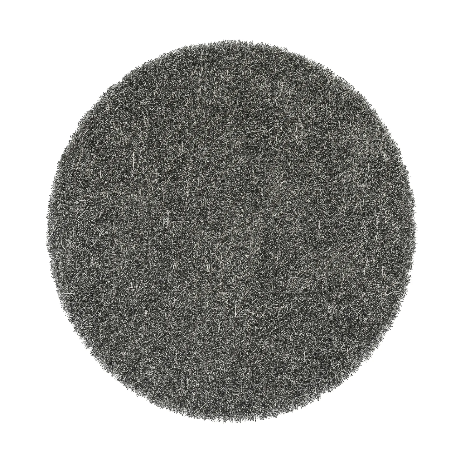 Moss matta rund Ø240 cm, Nickel grey 502 Kasthall