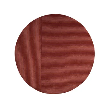 Dunes Straight matta rund - Dusty red, 220 cm - Kateha