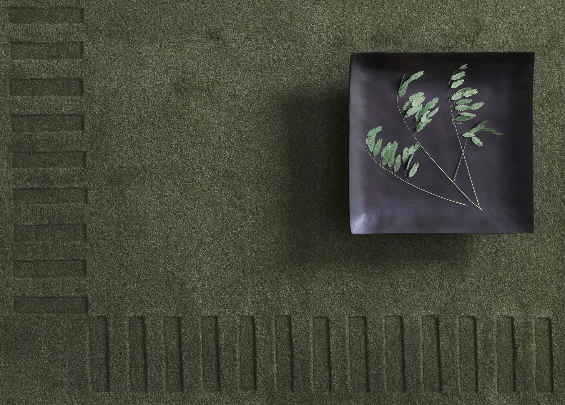 Lea original ullmatta, Green-18, 170x240 cm Kateha