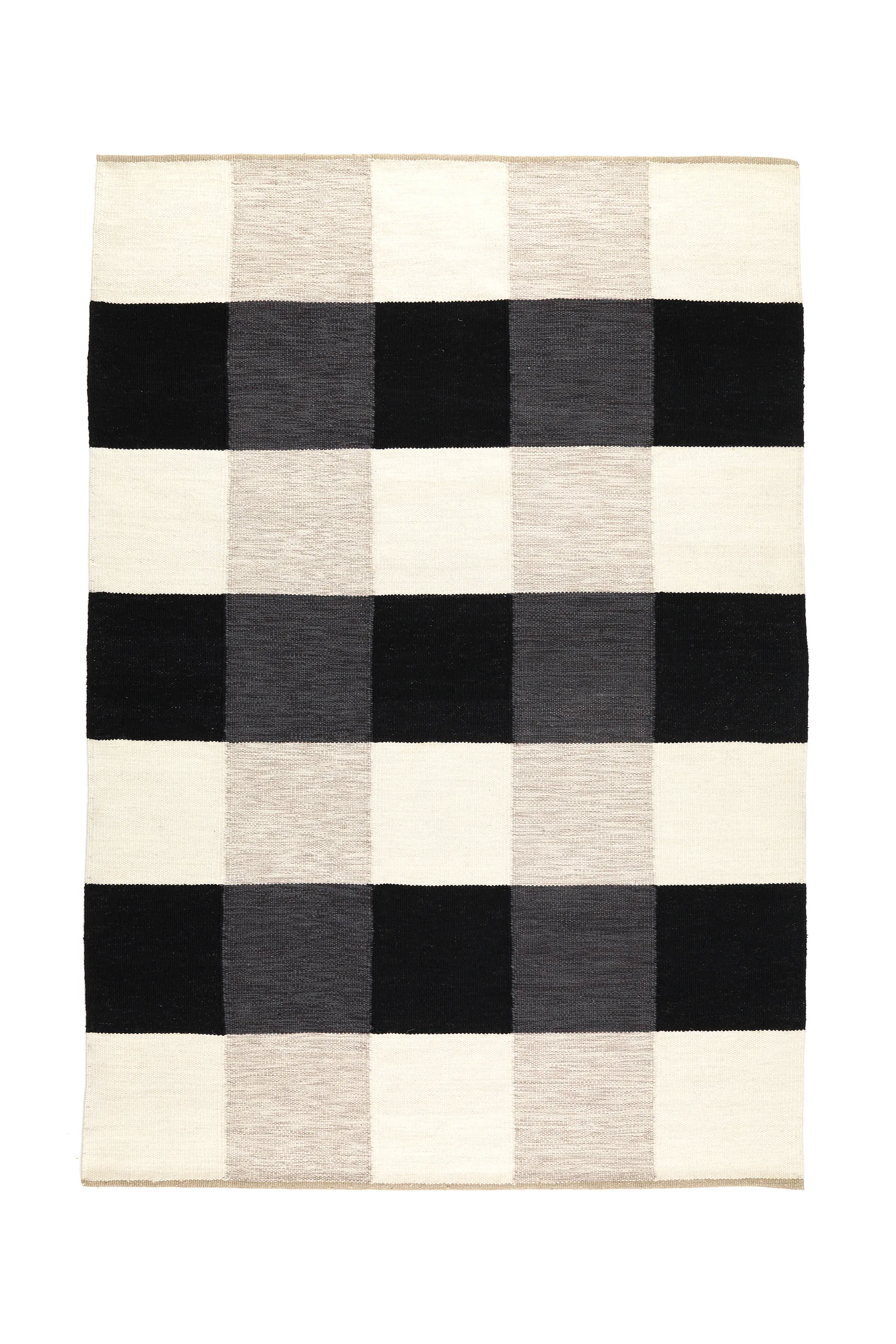 Night and Day ullmatta, White-black 170x240 cm Kateha
