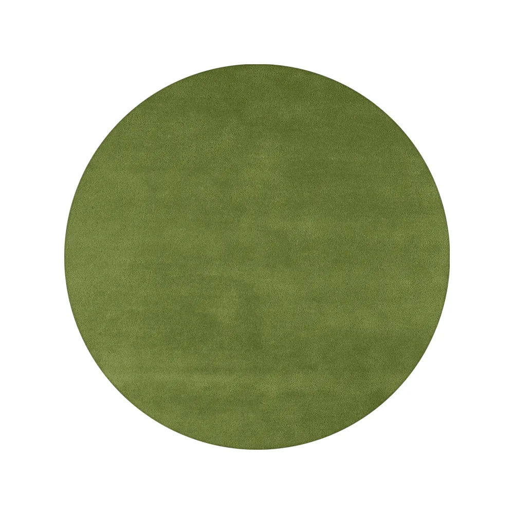 Sencillo matta rund, green, 220 cm Kateha