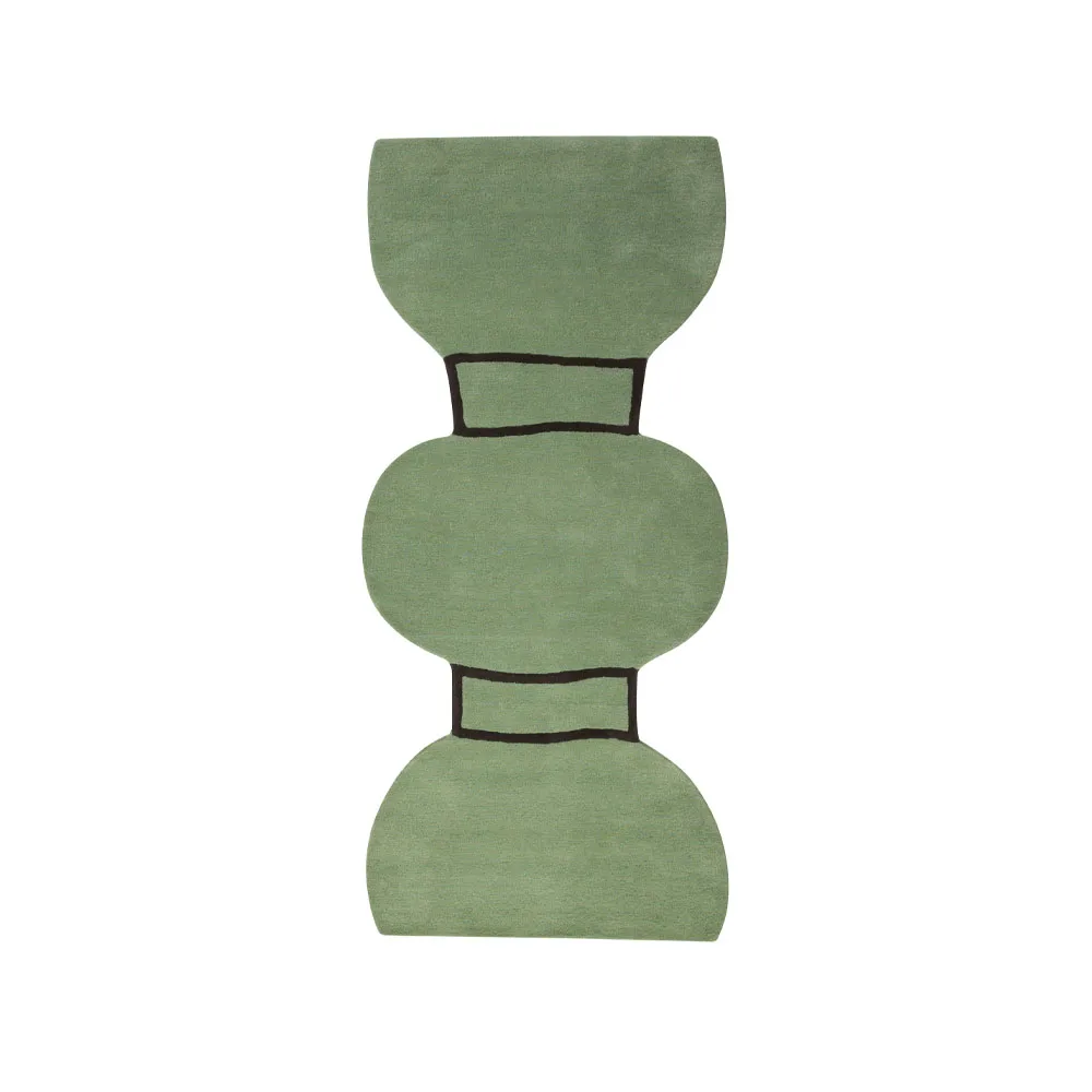 Silhouette Figure matta, Dusty green, 110x240 cm Kateha