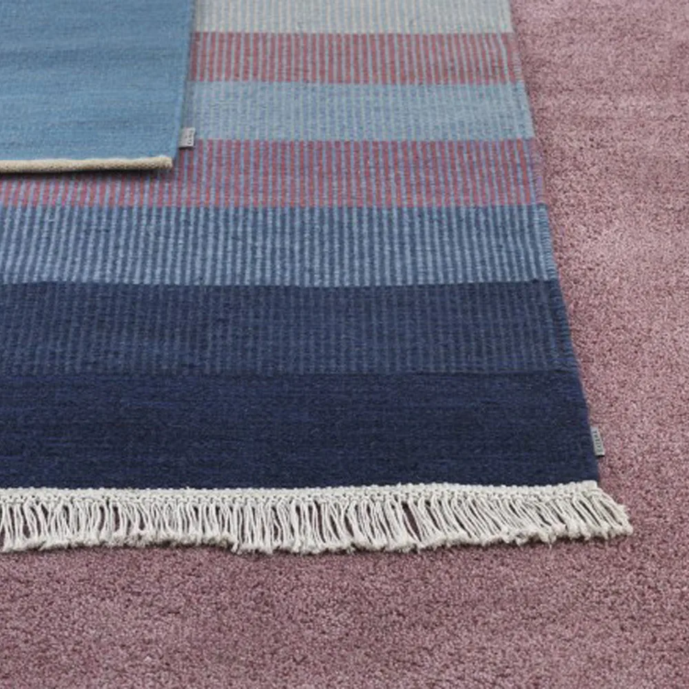 Tofta Wave Matta, Blue, 170x240 cm Kateha