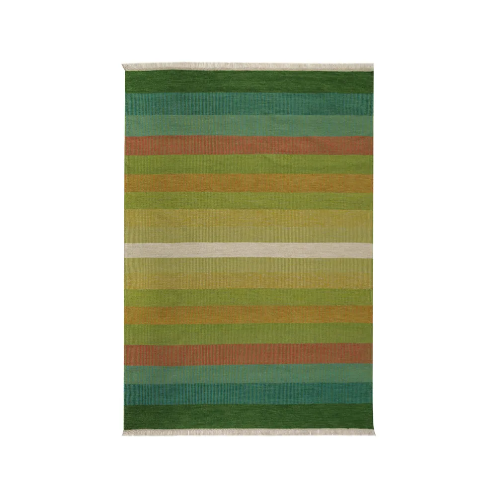 Tofta Wave Matta, green, 200x300 cm Kateha
