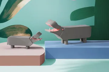 Kay Bojesen flodhäst liliput - Grå - Kay Bojesen Denmark