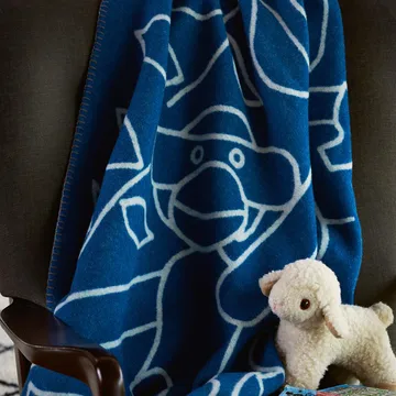 Kay Bojesen pläd - blå - Kay Bojesen Denmark