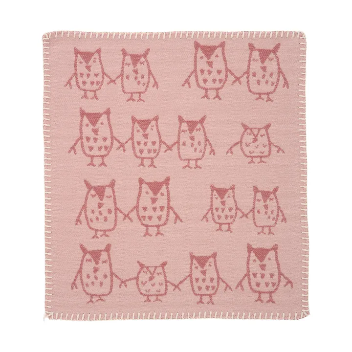 Hand in hand snuttefilt 34x40 cm - Rose brown - Klippan Yllefabrik