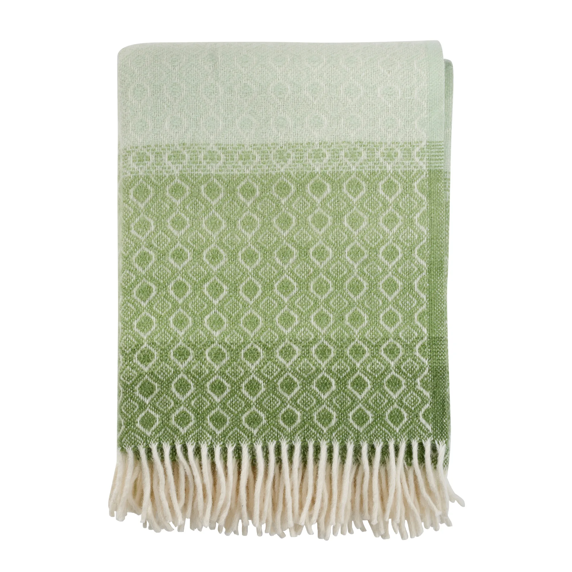 Havanna ullpläd, Green multi Klippan Yllefabrik