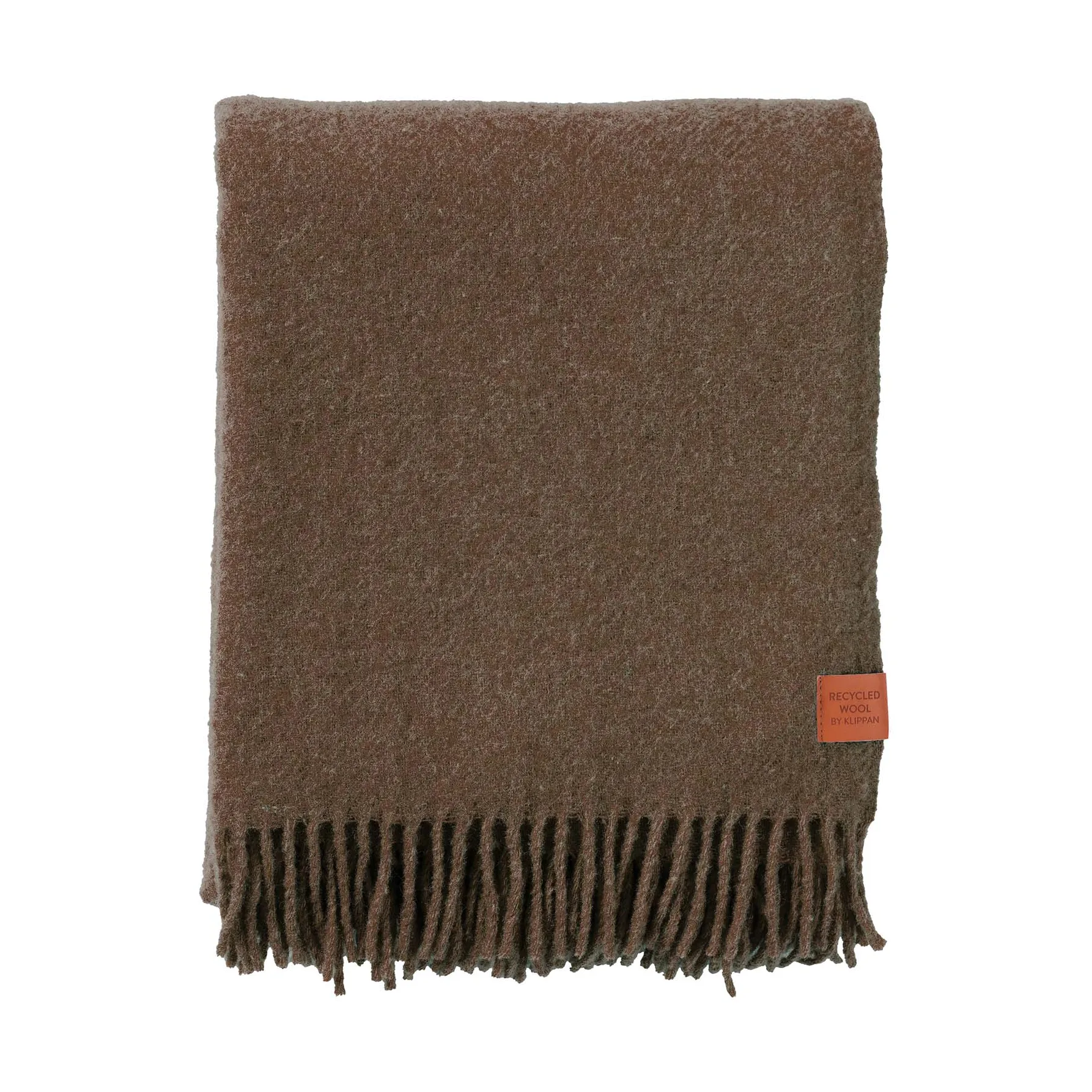 True ullpläd 130x200 cm, Walnut Klippan Yllefabrik