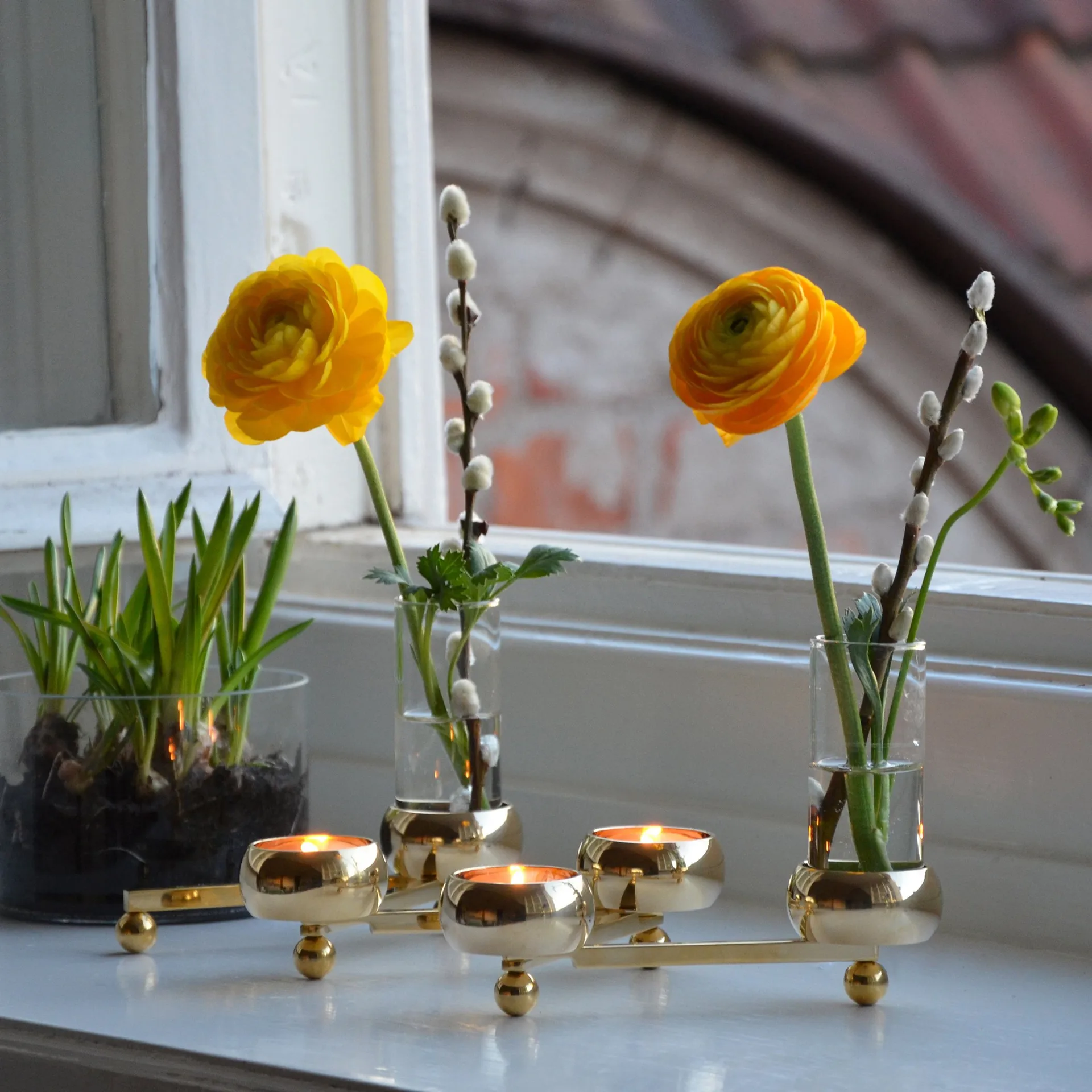 Constella ljusstake liten, mässing KLONG