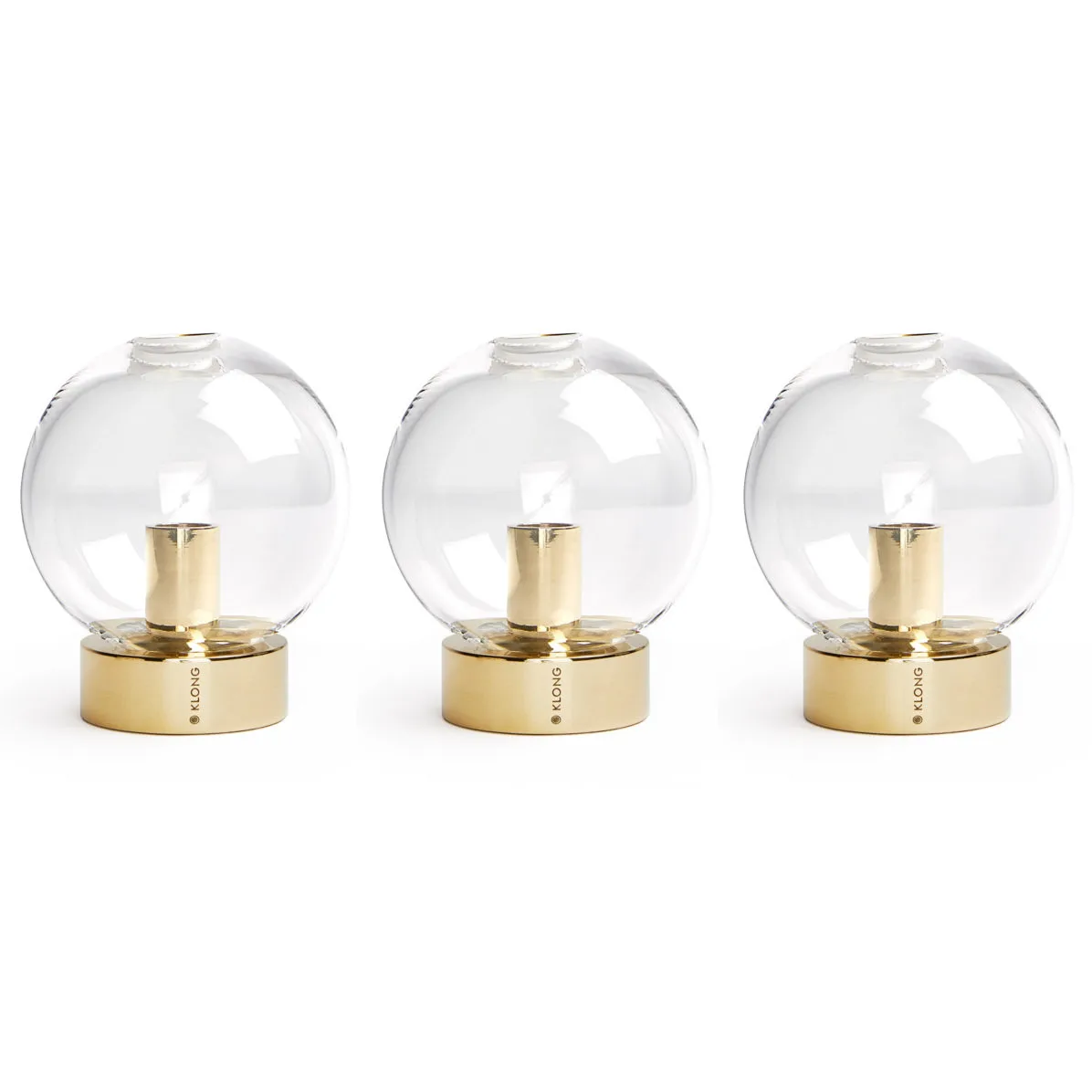 Orbis vas 3-pack, Mässing KLONG