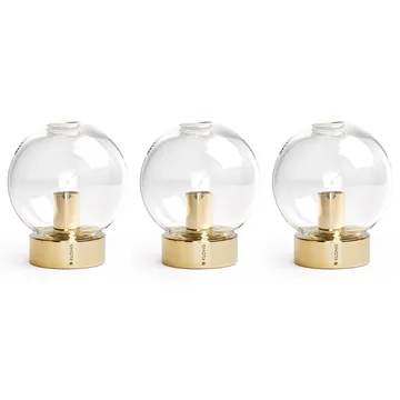 Orbis vas 3-pack - Mässing - KLONG