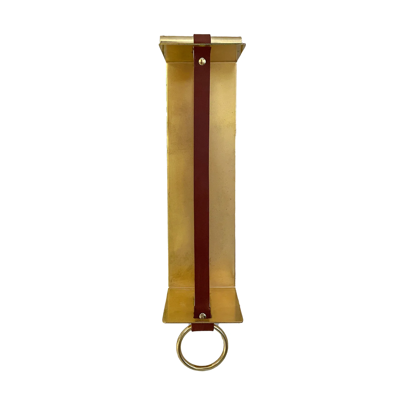 Strapp vägghylla 10x33 cm, Brass KLONG