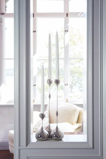 Tender ljusstake liten - Nickel - KLONG