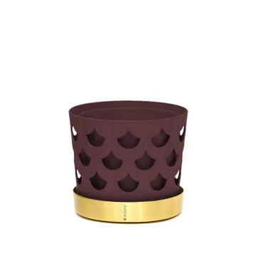 Trio Pot Drop Kruka - dark red, liten Ø12 cm - KLONG