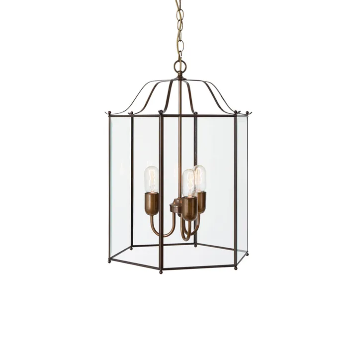 Glimminge 3 pendel Ø32 cm - Oxiderad mässing - Konsthantverk