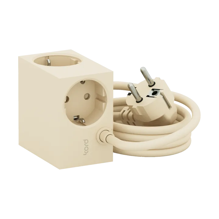 Cuboid grenuttag 2 m - Pearled Ivory - Kord