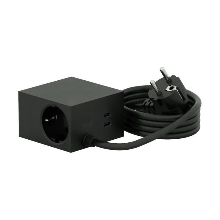 Cuboid+ grenuttag USB-C 30W 2 m - Black - Kord