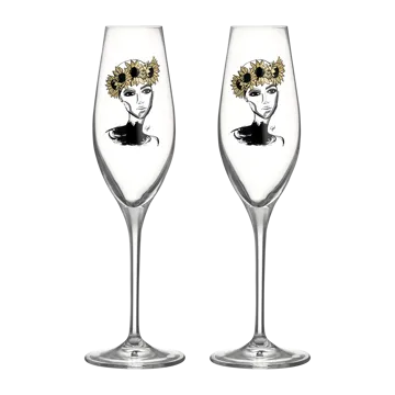 All about you champagneglas 24 cl 2-pack - Let's celebrate you - Kosta Boda
