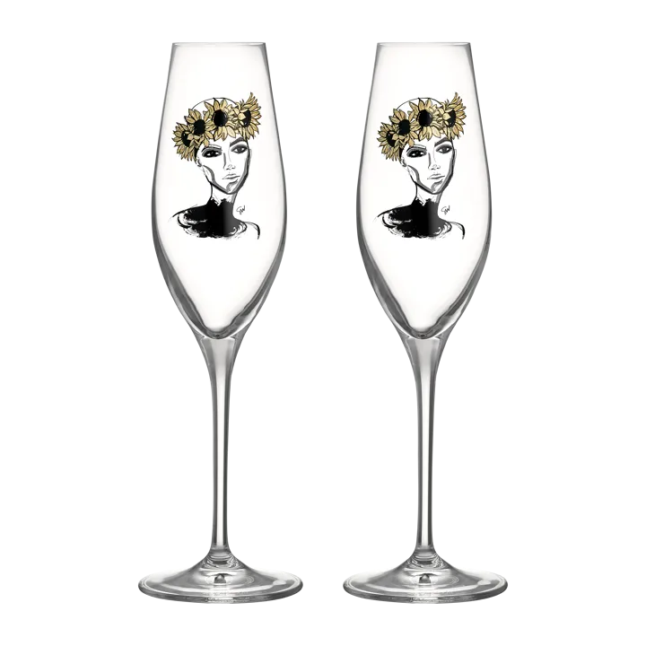 All about you champagneglas 24 cl 2-pack - Let's celebrate you - Kosta Boda