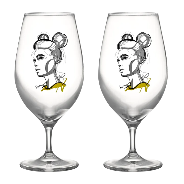 All about you ölglas 40 cl 2-pack - Cheers to you - Kosta Boda