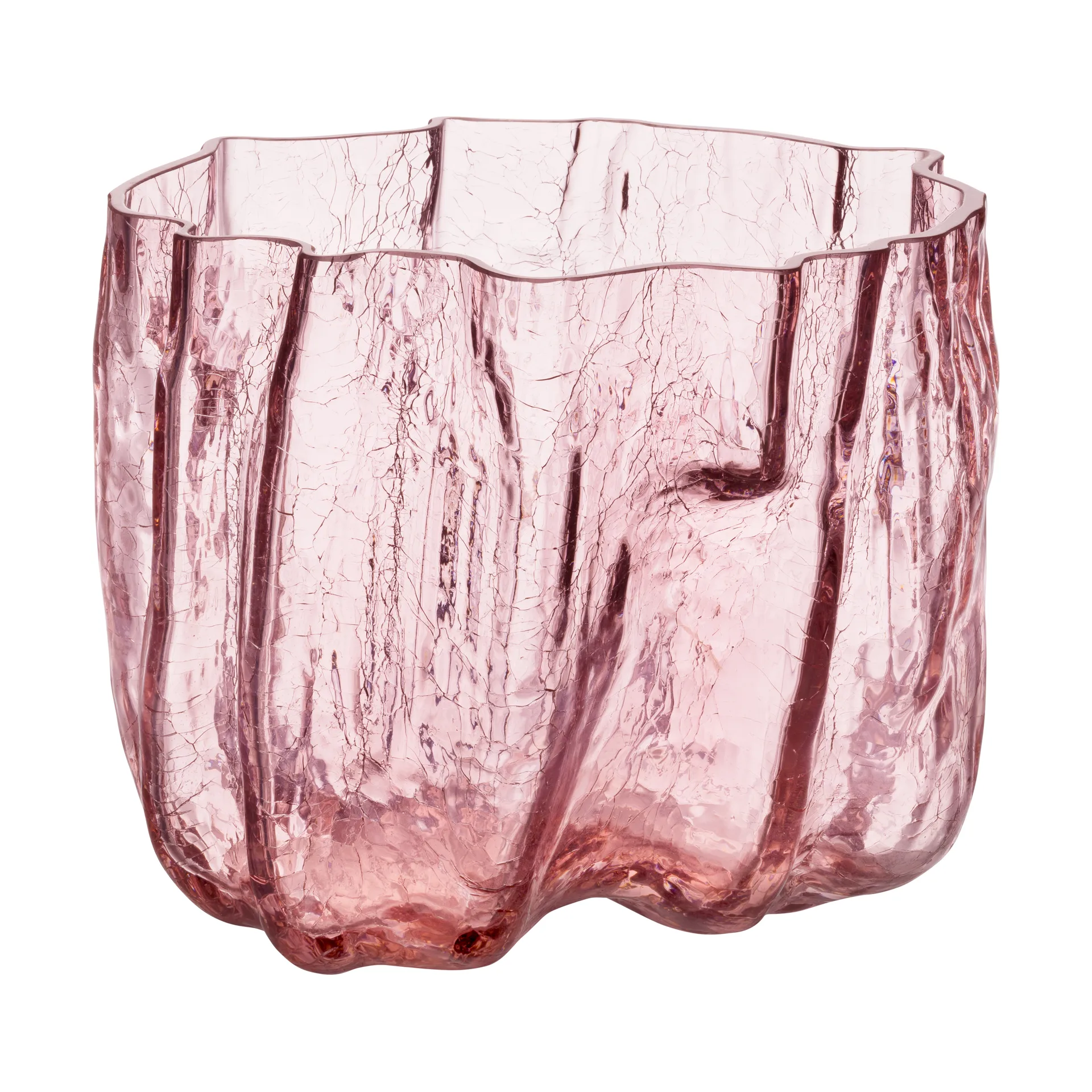 Crackle vas 17,5 cm, Rosa Kosta Boda