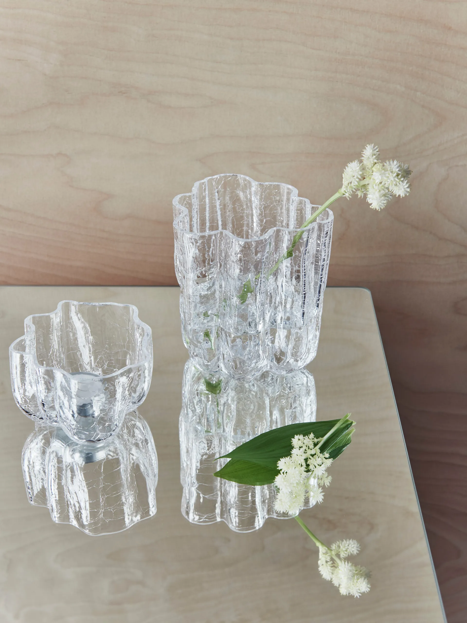Crackle vase 12,1 cm, Klar Kosta Boda