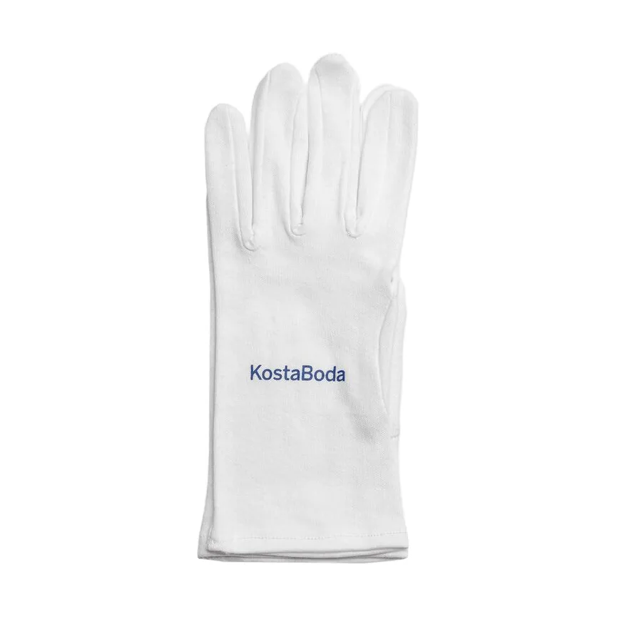 Kosta Boda glass care handske, Vit, small Kosta Boda