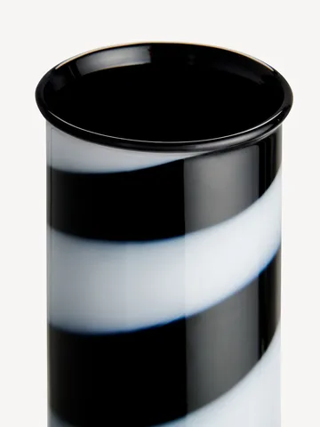 Lab cylinder vas 30 cm - Svart-vit - Kosta Boda