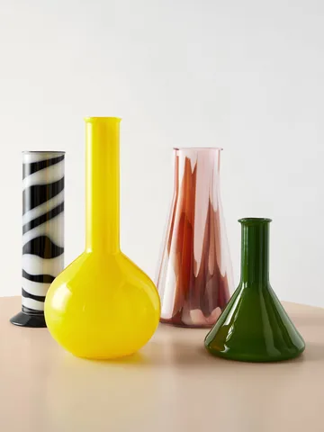 Lab cylinder vas 30 cm - Svart-vit - Kosta Boda