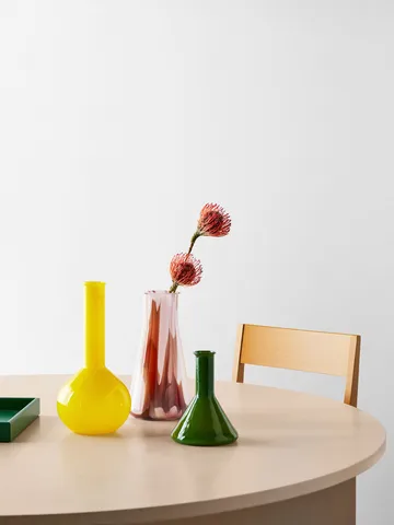 Lab mätglas vas 18,5 cm - Grön - Kosta Boda