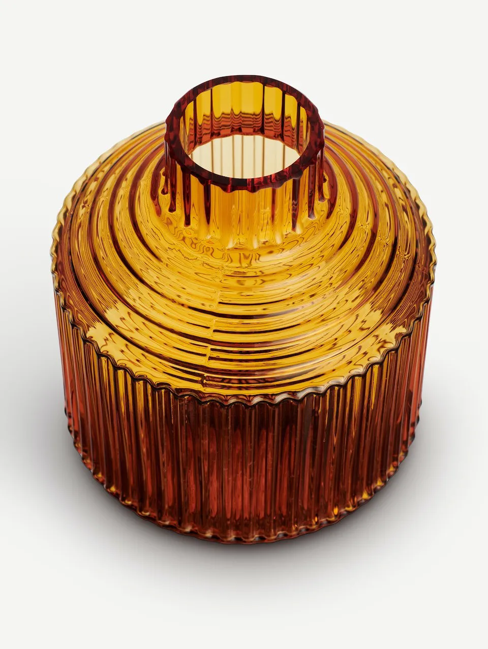 Pavilion vas Ø80x134 mm, Mörk bärnsten Kosta Boda