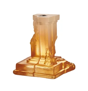 Rocky Baroque ljusstake 150 mm - Bärnstensfärgat dis - Kosta Boda