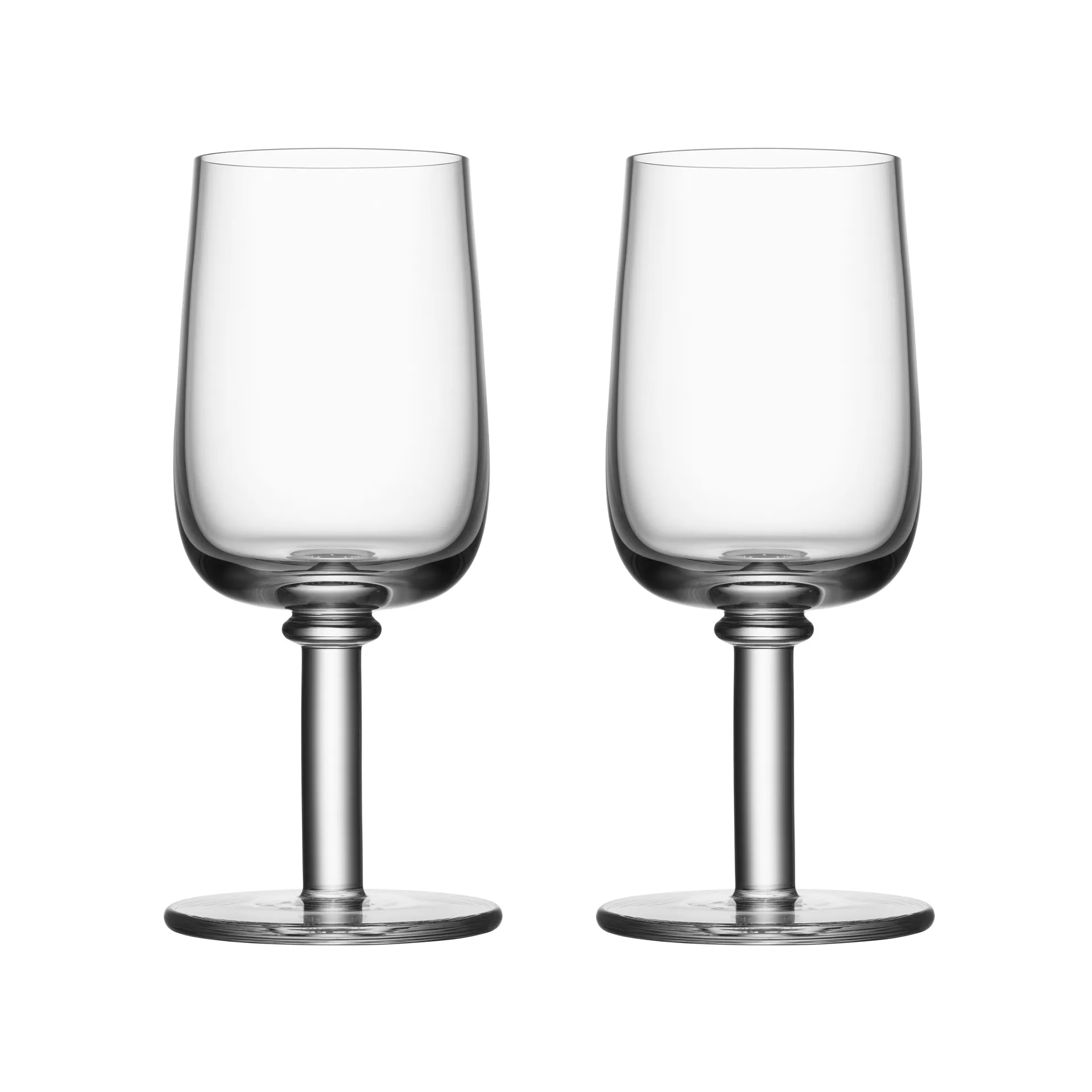 Viva glas på fot 25 cl 2-pack, Klar Kosta Boda