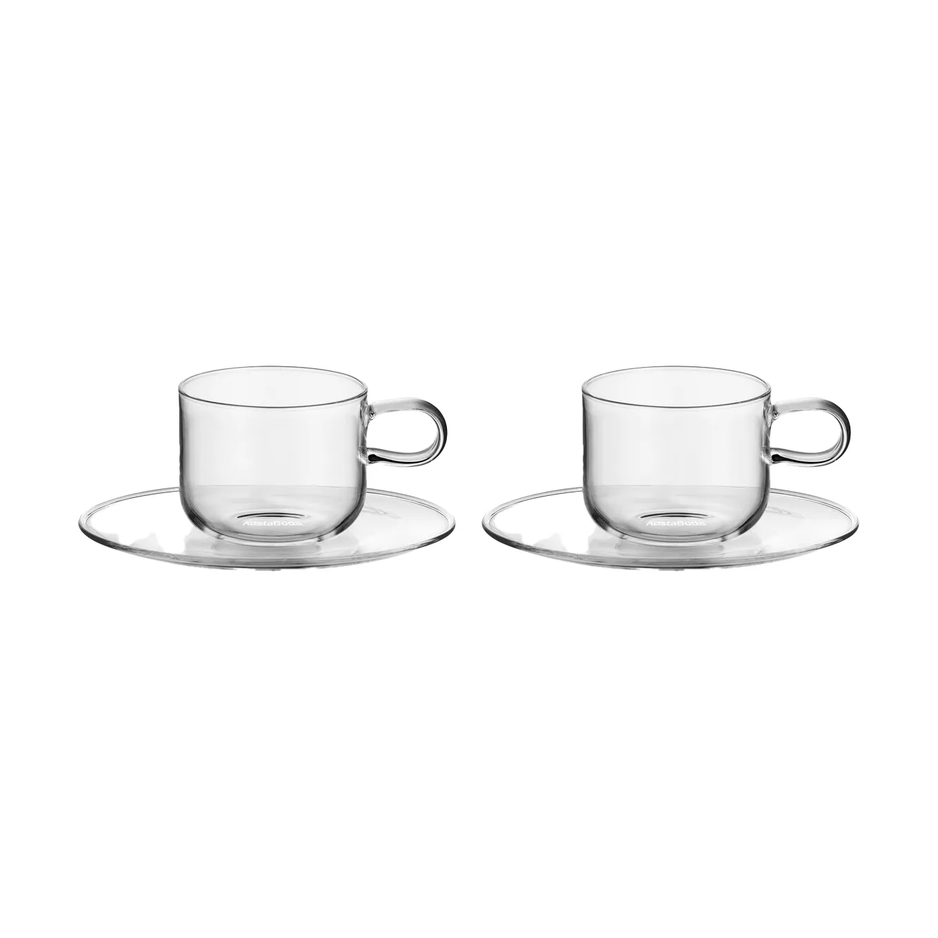 Viva kopp med fat 30 cl 2-pack, Klar Kosta Boda