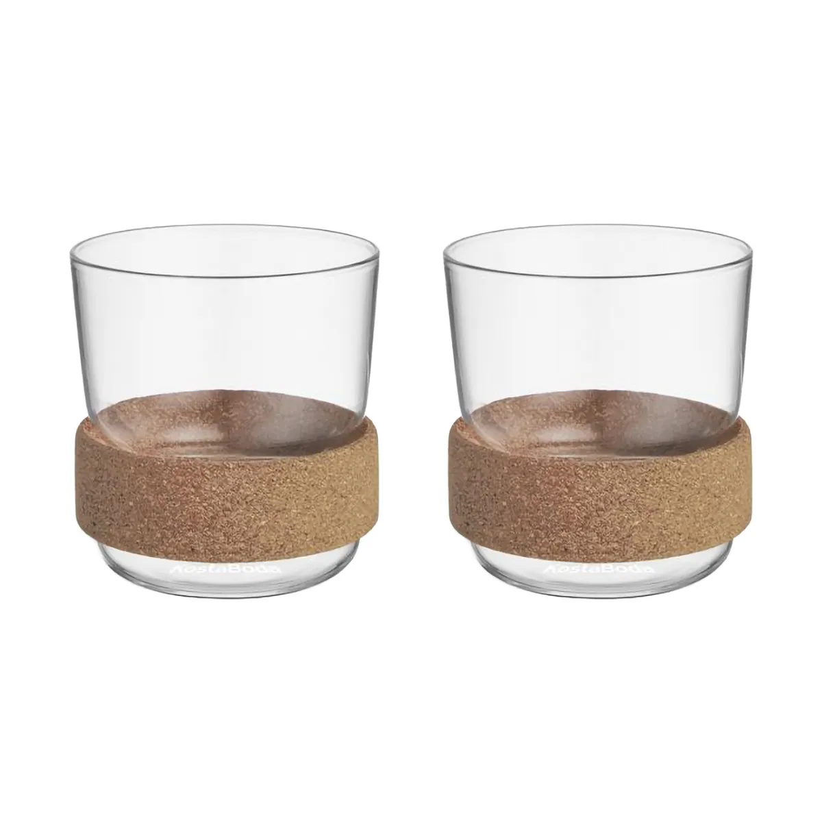 Viva kopp med korkring 30 cl 2-pack, Klar Kosta Boda