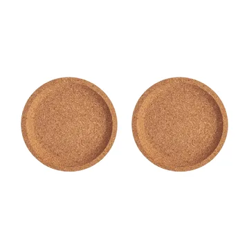 Viva korkunderlägg Ø10,9 cm 2-pack - Brun - Kosta Boda