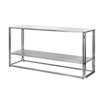 Foldable konsoll 124x60 cm - Borstat rostfritt stål - Kristina Dam Studio