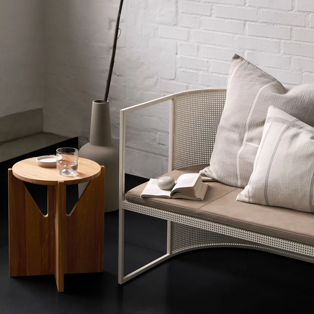 Stool pall, Oak black Kristina Dam Studio