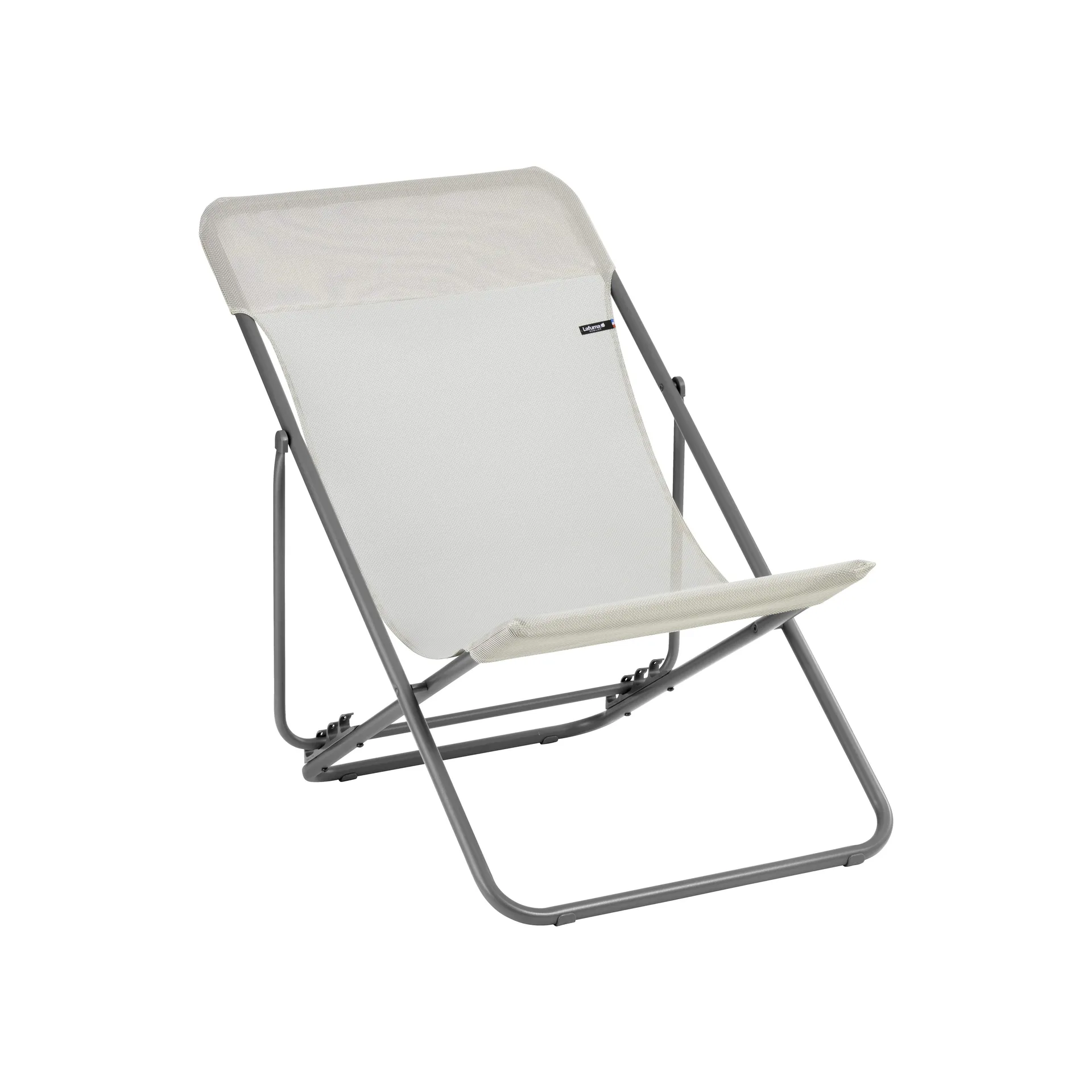 Maxi Transat Exterya solstol, Seigle II (grå) Lafuma