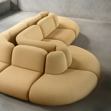 BAU soffa 3-sits, Megan sand - Lammhults