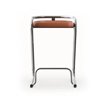S70-3 barpall - Elmo Nordic läder Cognac-kromstativ - Lammhults