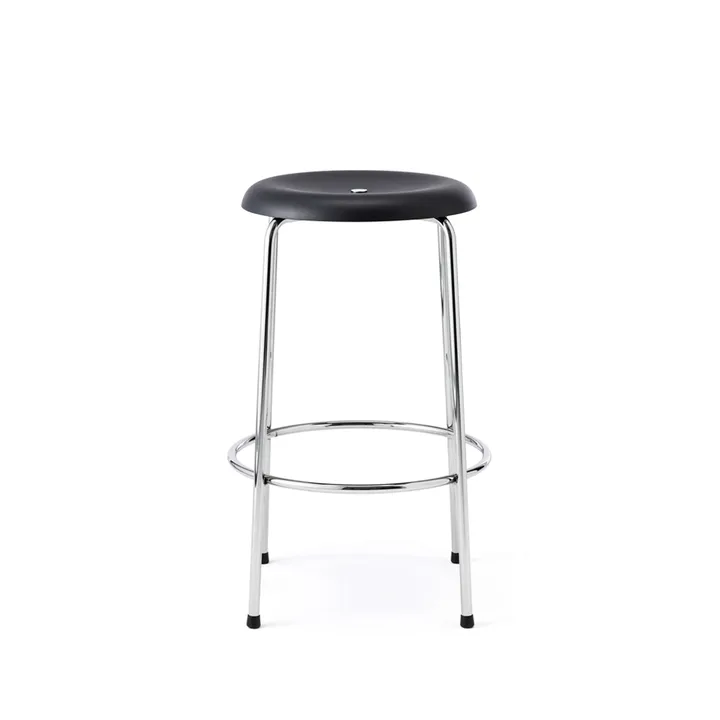 Taburett barpall - Svart-krom, 63 cm - Lammhults