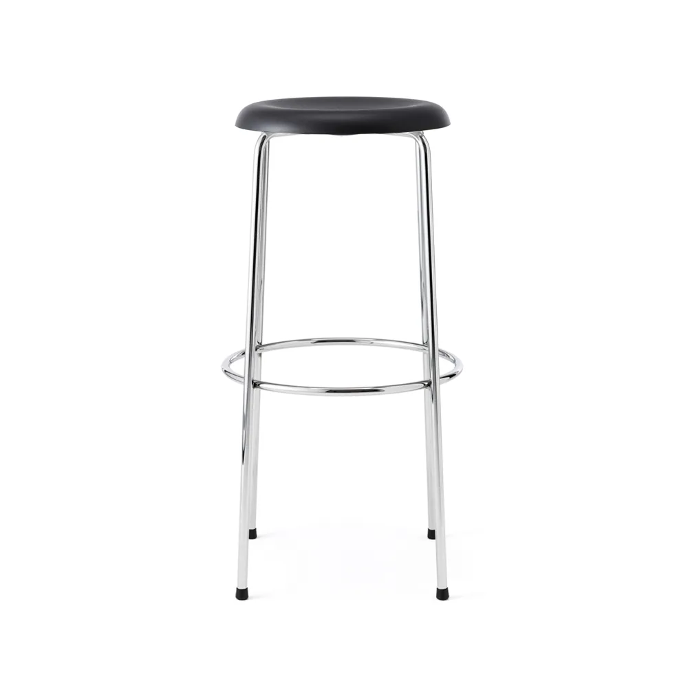 Taburett barpall, Svart-krom, 78 cm Lammhults