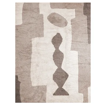 Bird in Space matta 250x350 cm - Vit-brun-beige - Layered