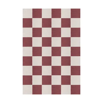 Chess ullmatta - Burgundy, 140x200 cm - Layered