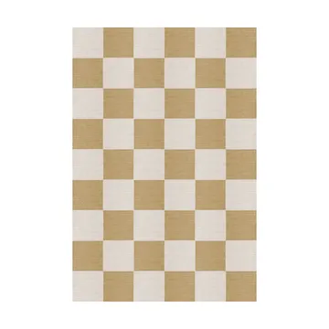 Chess ullmatta - Harvest yellow, 140x200 cm - Layered